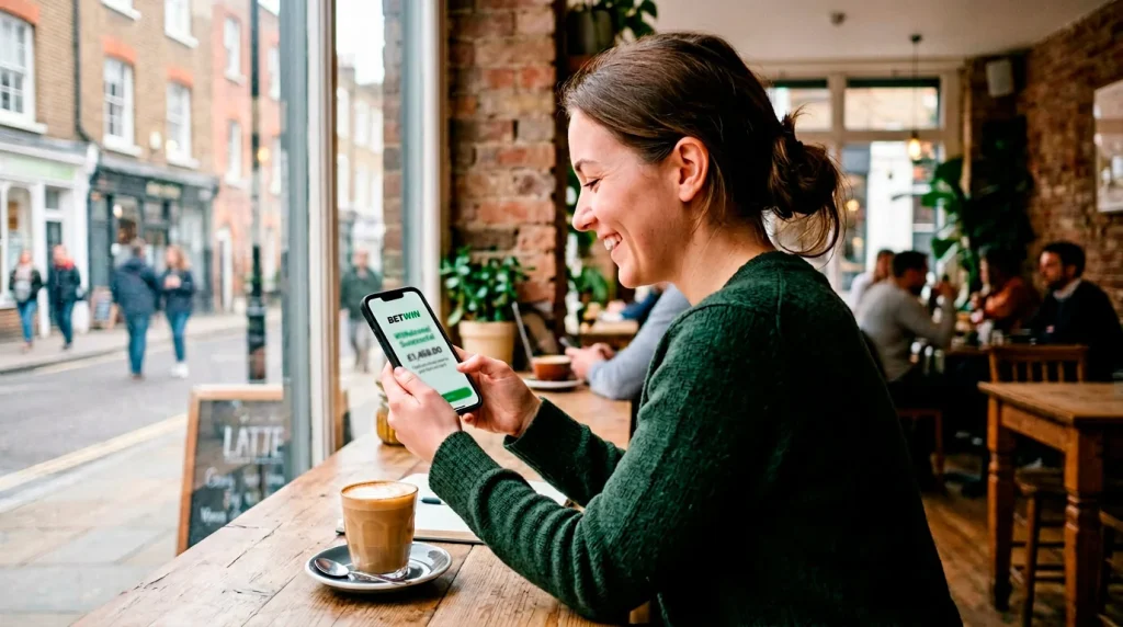 Punter receiving quick payout from betting winnings